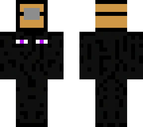 enderman holding a chest