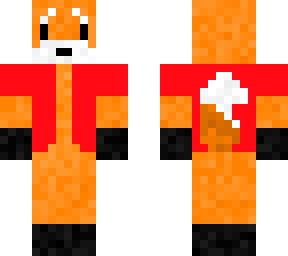 fox with red vest