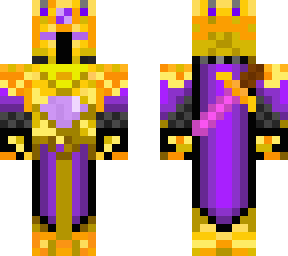 Knight Golden Purple Medieval | Minecraft Skins