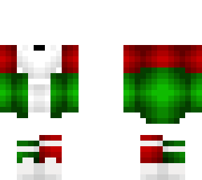 ob - red & green coat w/ socks