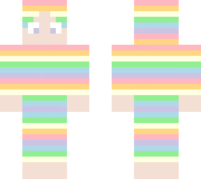 pastel rainbow steve