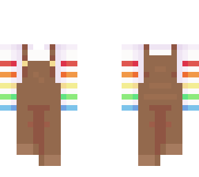 rainbow overalls