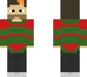 auron con sueter de navidad