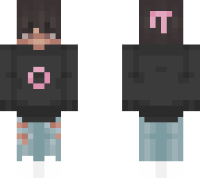 black w/ pink circle