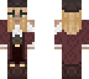 blonde girl pirate skin pirate hat