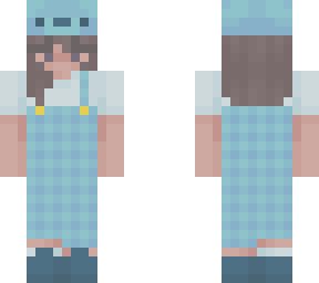 blue bear girl short hair