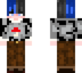 blue/black haired person
