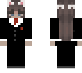 cat girl with suit | Minecraft Skin