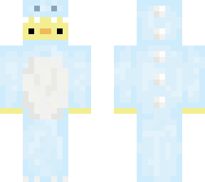 duck with blue onesie