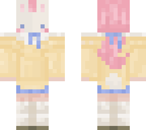 edited bunny mask with ponytail