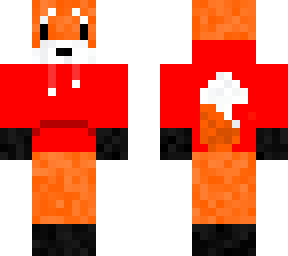 fox in red sweater