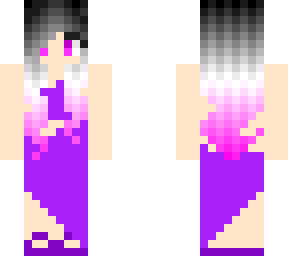 girl in a purple dress