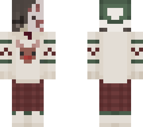 girl in christmas outfit