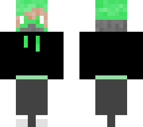 hoodie dude lime (mask)