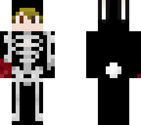 me as skeleton onsie zedar with red hand