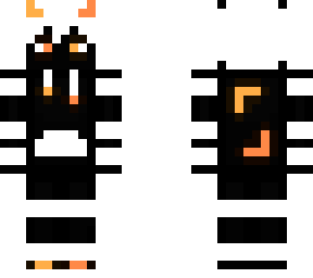 orange white black