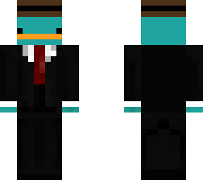 platypus in a suit
