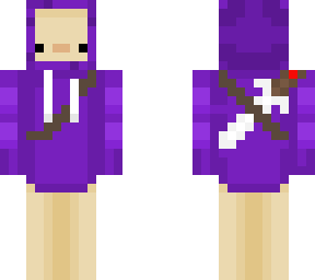 purpled sweatshirt duck skin