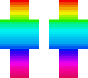 rainbow fade red to pink