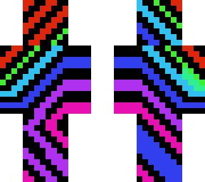 rainbow with black