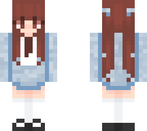 red haired blue girl woman