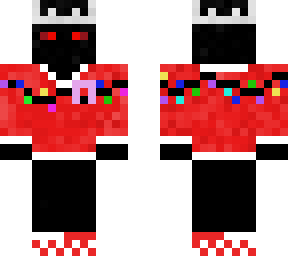 sweater with ribbon skin