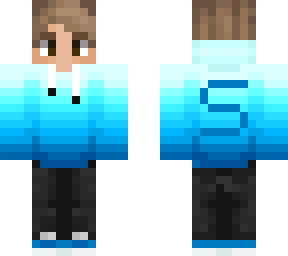 white and blue cool boy