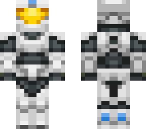 white and blue spartan armor