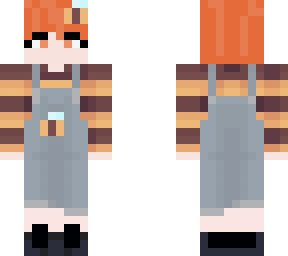 bee person with overalls and cute hair!