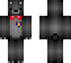 black bear with red bow tie