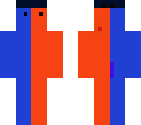 blue and red