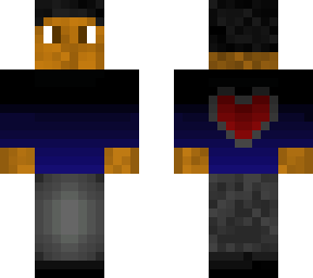 blue shirt and heart