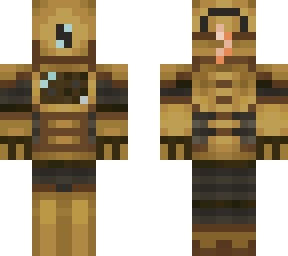 brass combat suit
