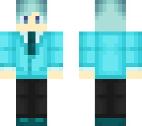 cyan suit