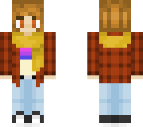 fall girl with scarf
