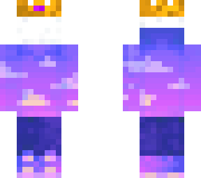 glass head with cloud sweatshirt