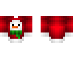 ob - big red top w/ snowman print v2
