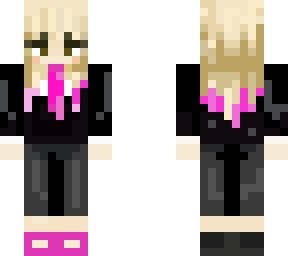 pinklady in a suit