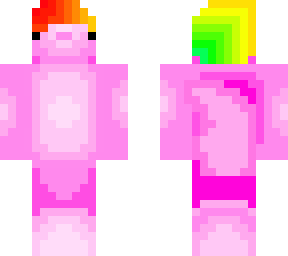 axolotl (with rainbow helmet)