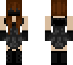 black dressed faceless girl