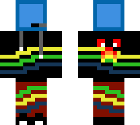 blue gamer skin