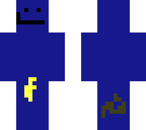 blue guy that pee and pooped