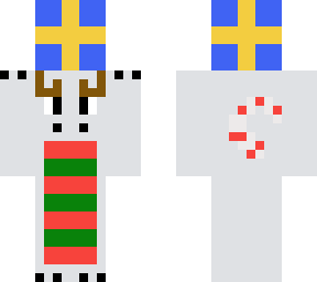 christmas dragon holding present