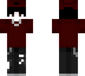 dark red shirt man cap hat