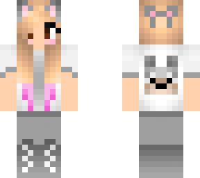 dog girl pink tips