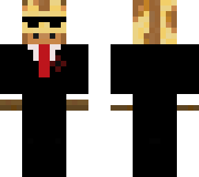 giraffe in suit with poppy