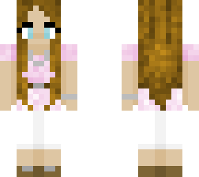 girl in pink top with necklace