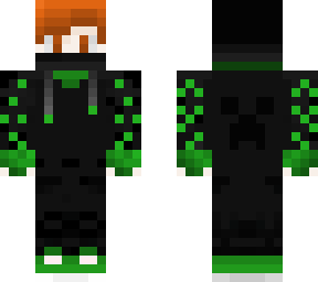 green boy with flames!