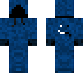 no face blue
