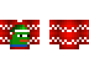 ob - red christmas sweater w/ pepe